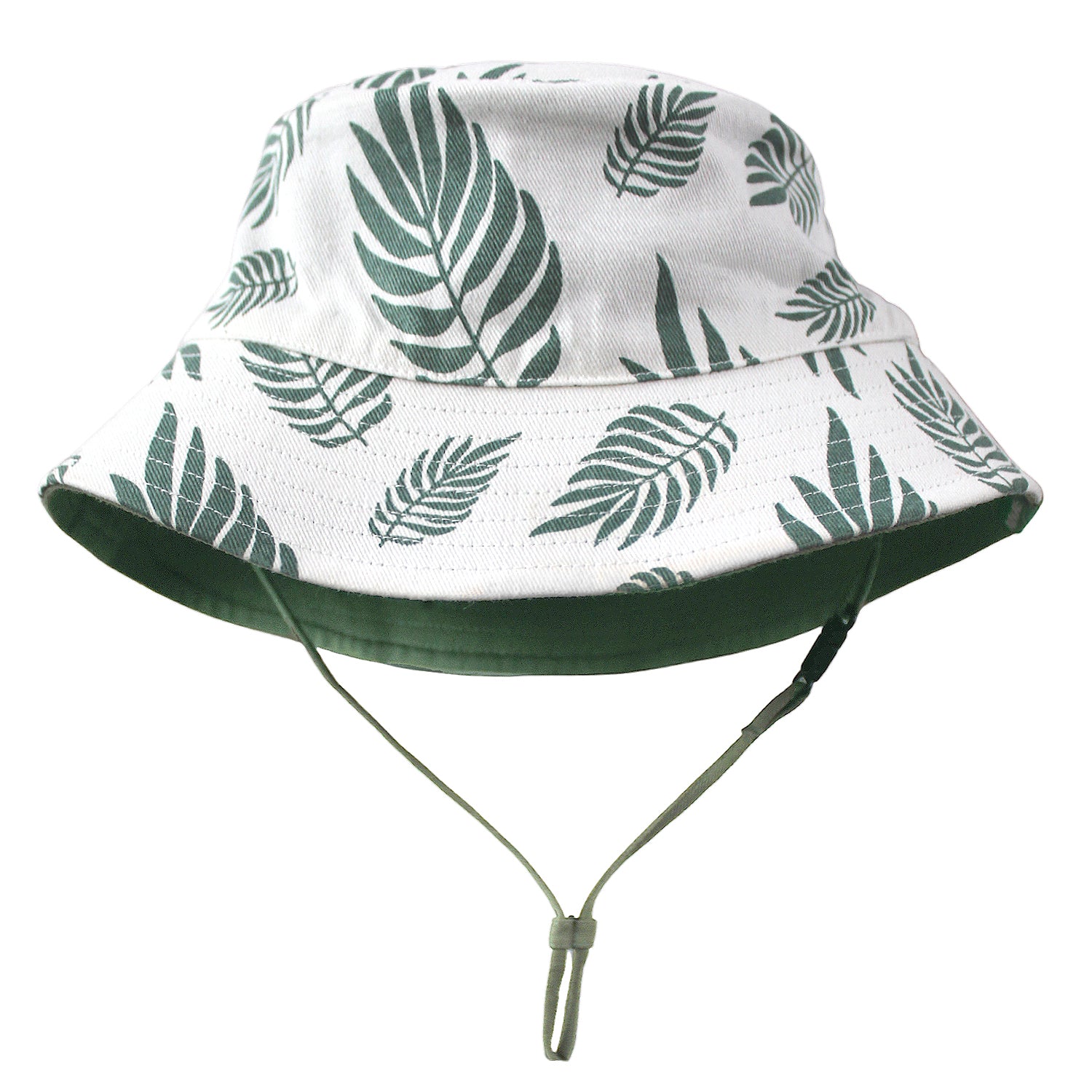 Reversible Organic Cotton Bucket Hats Bikes and Camper Green / Large (2-4 Years)