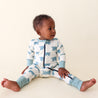 Organic Signature Print '2-Way' Zip Romper - Long Sleeve - Organic Baby Clothes, Kids Clothes, & Gifts | Parade Organics