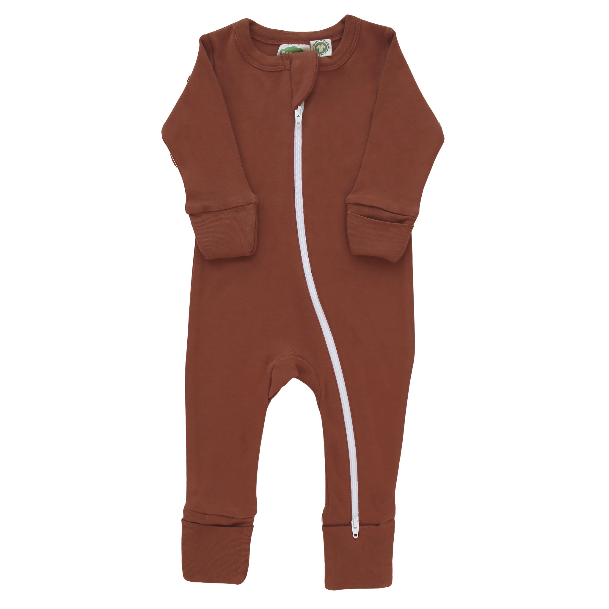 Organic Essentials '2-Way' Zip Romper - Long Sleeve