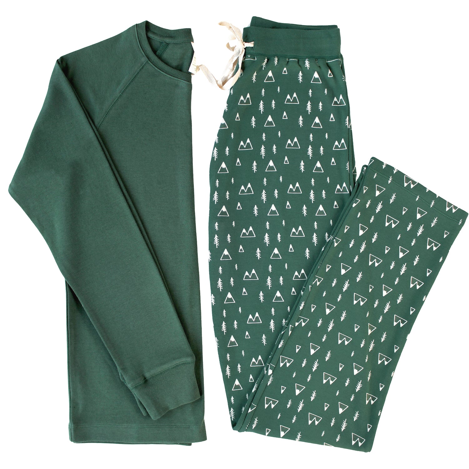 Multicolor Cotton Hosiery Printed Pyjama, 6161-GREEN