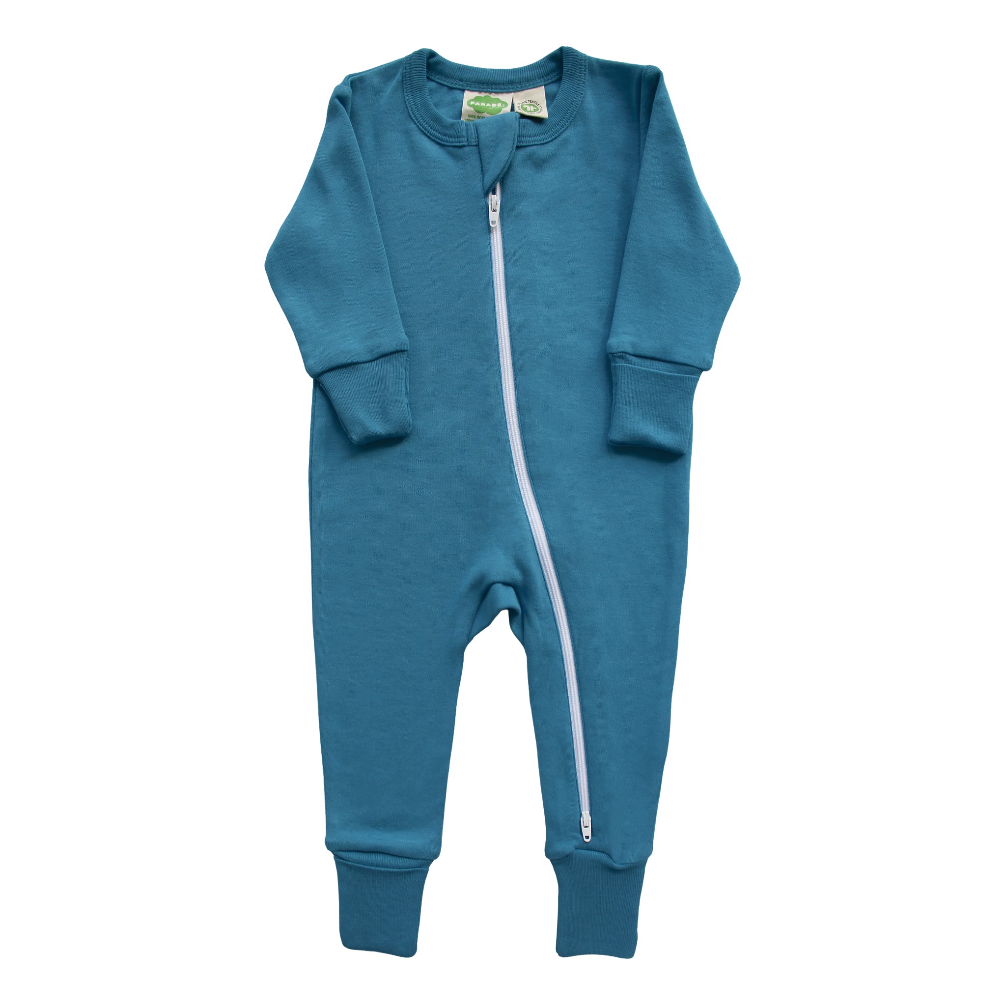 Organic Essentials '2-Way' Zip Romper - Long Sleeve