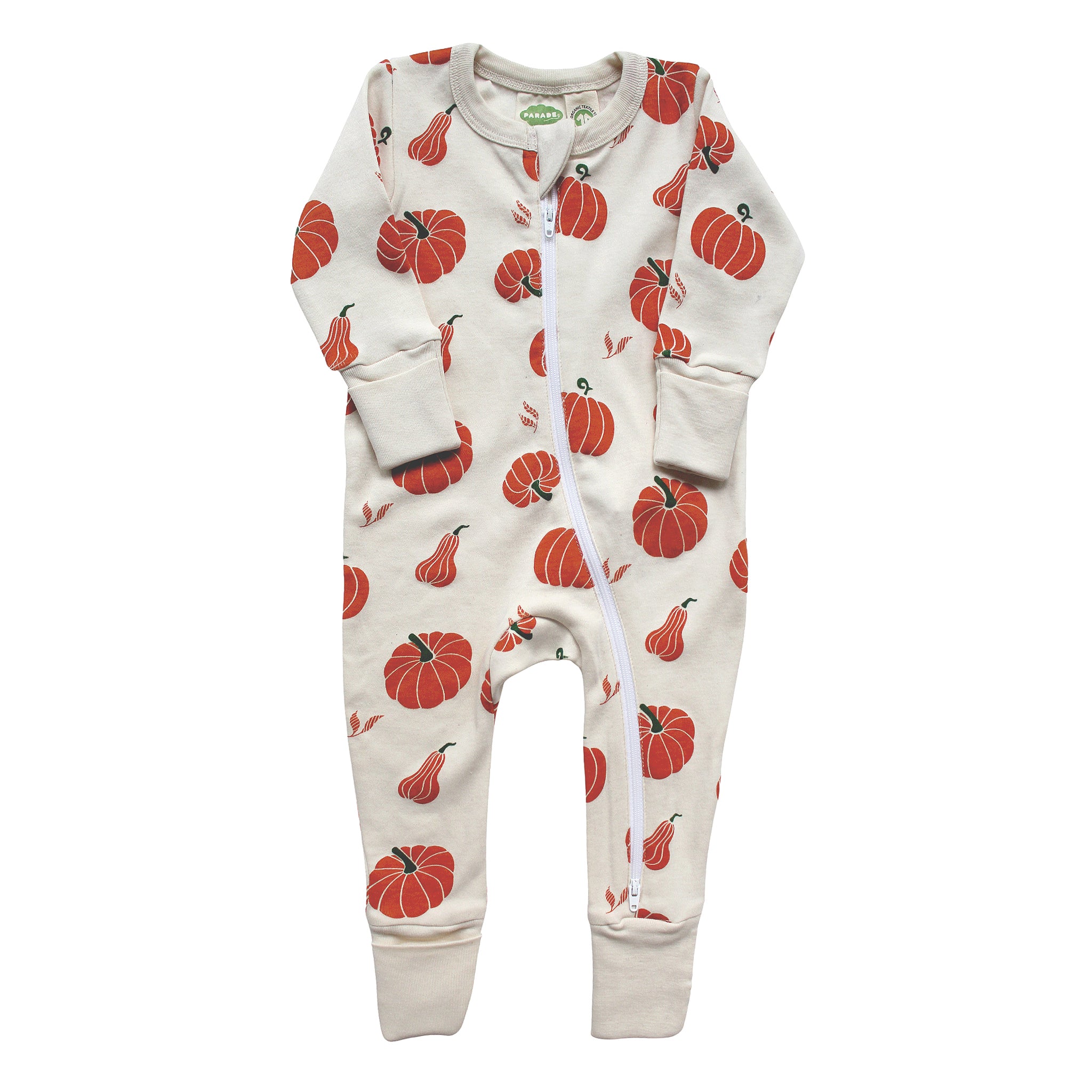 Organic Signature Print '2-Way' Zip Romper - Long Sleeve - Organic Baby Clothes, Kids Clothes, & Gifts | Parade Organics