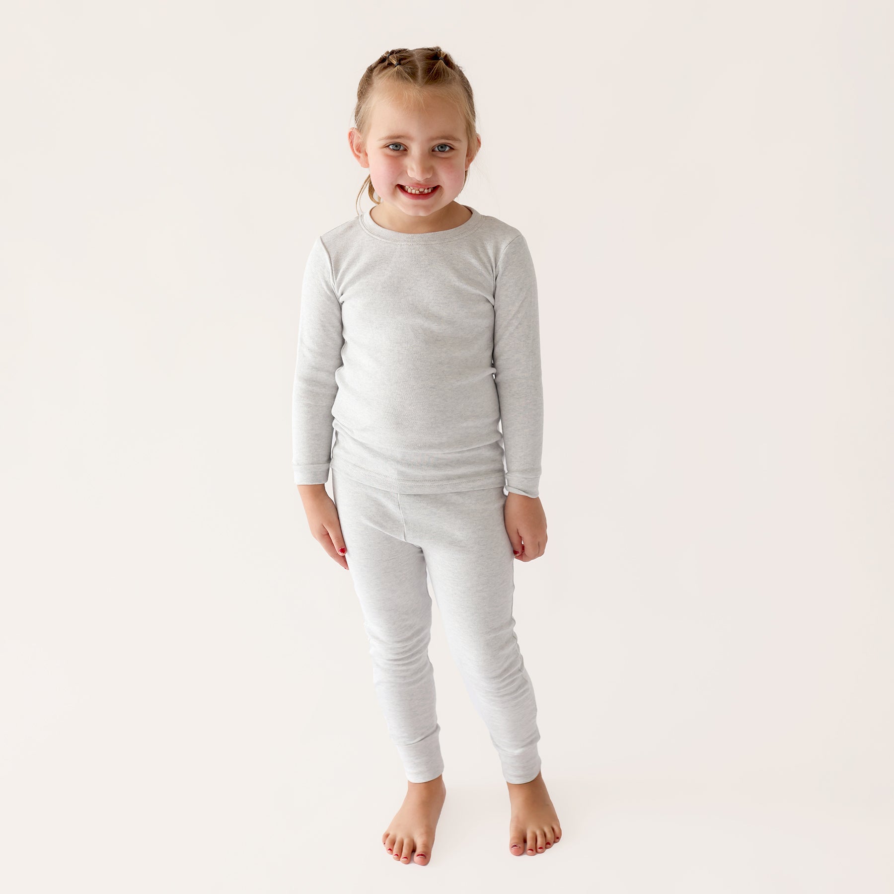 Parade Organic Pajamas Light Grey Melange 2T