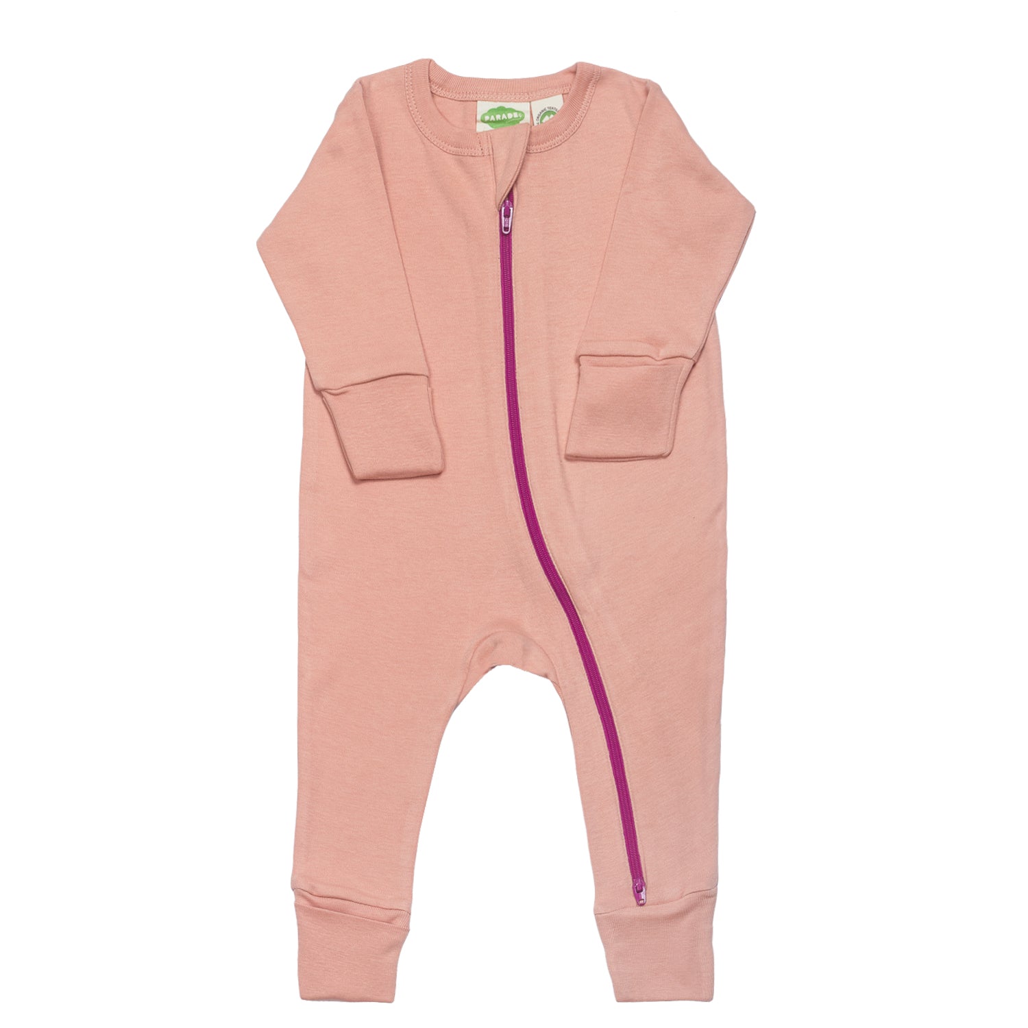 Organic Essentials '2-Way' Zip Romper - Long Sleeve