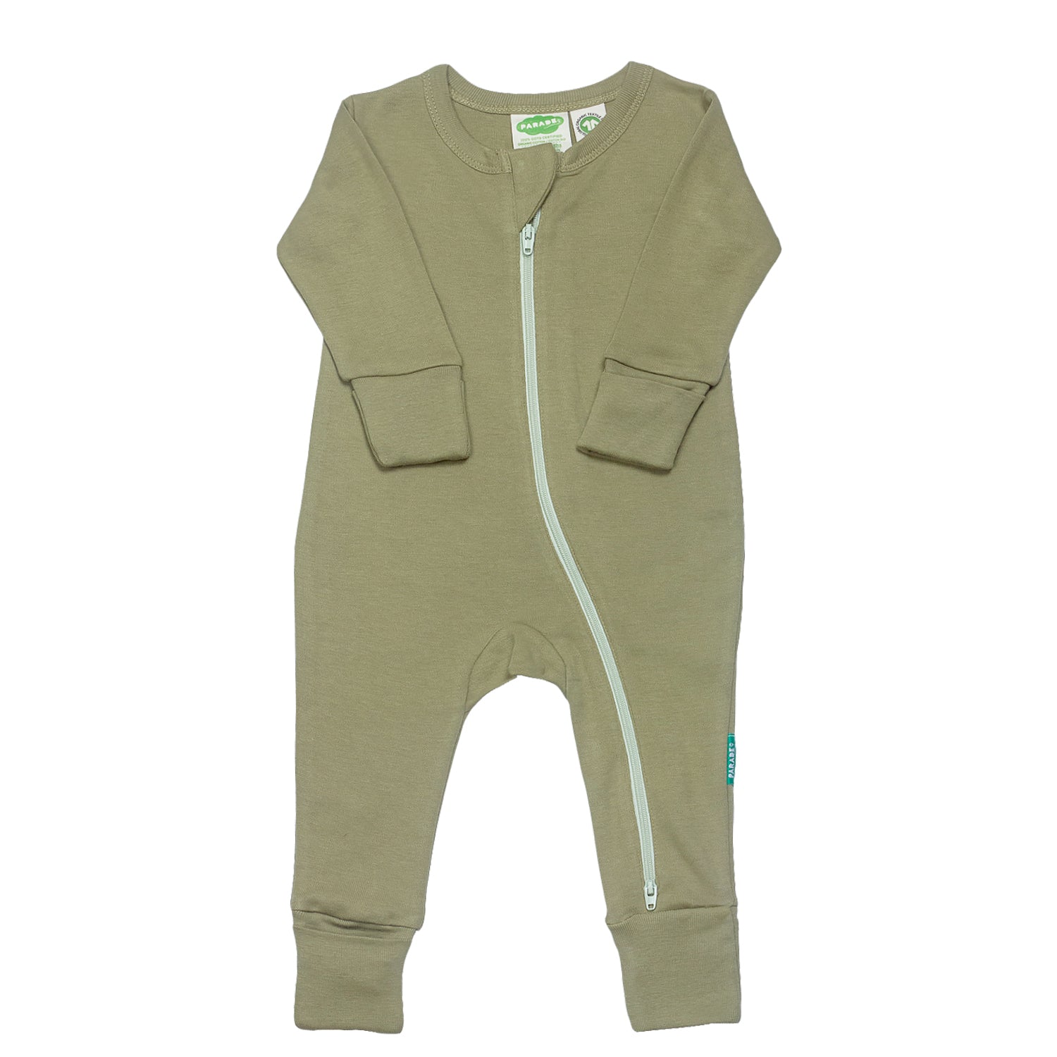 Organic Essential Basic '2-Way' Zipper Romper - Long Sleeve