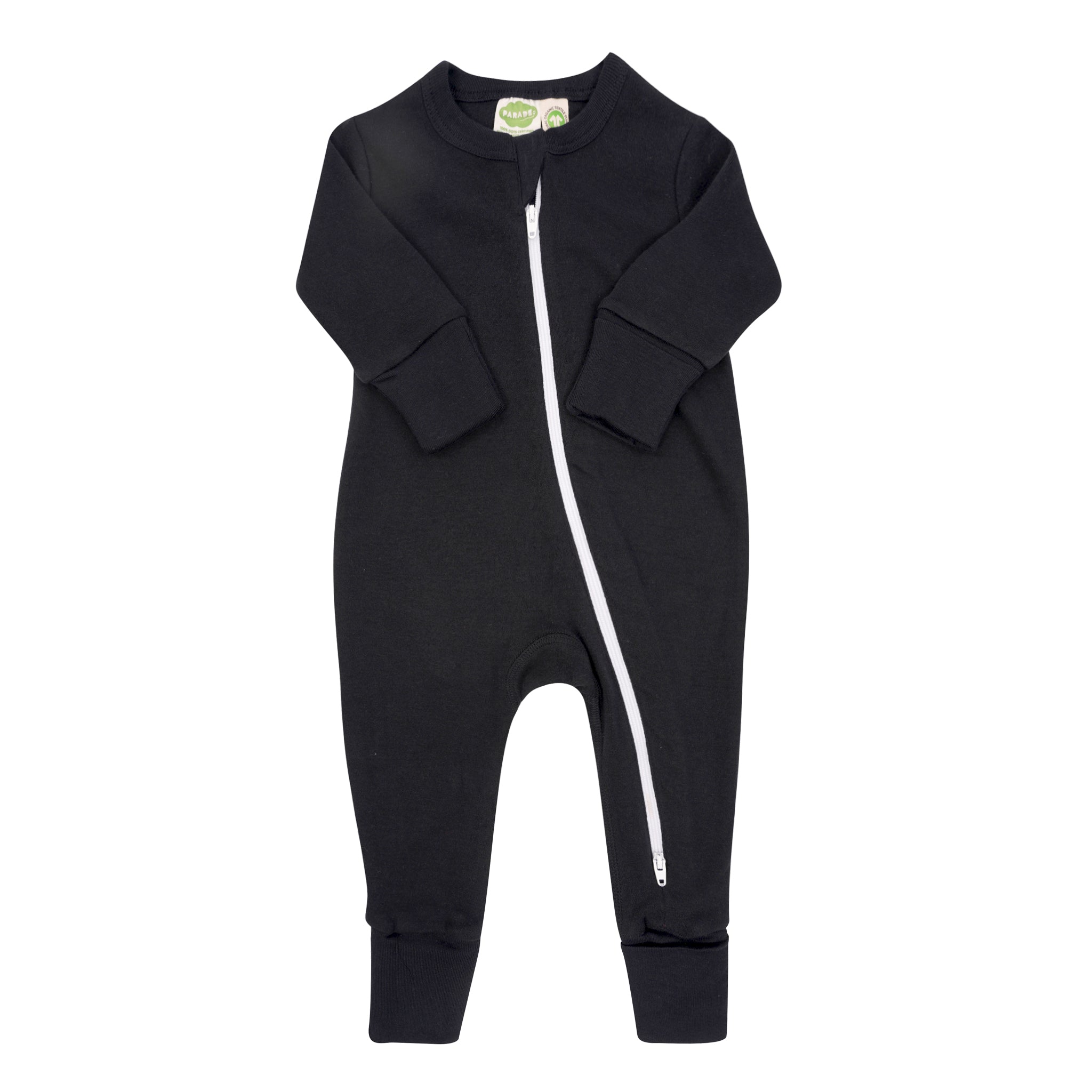Organic Essentials '2-Way' Zip Romper - Long Sleeve
