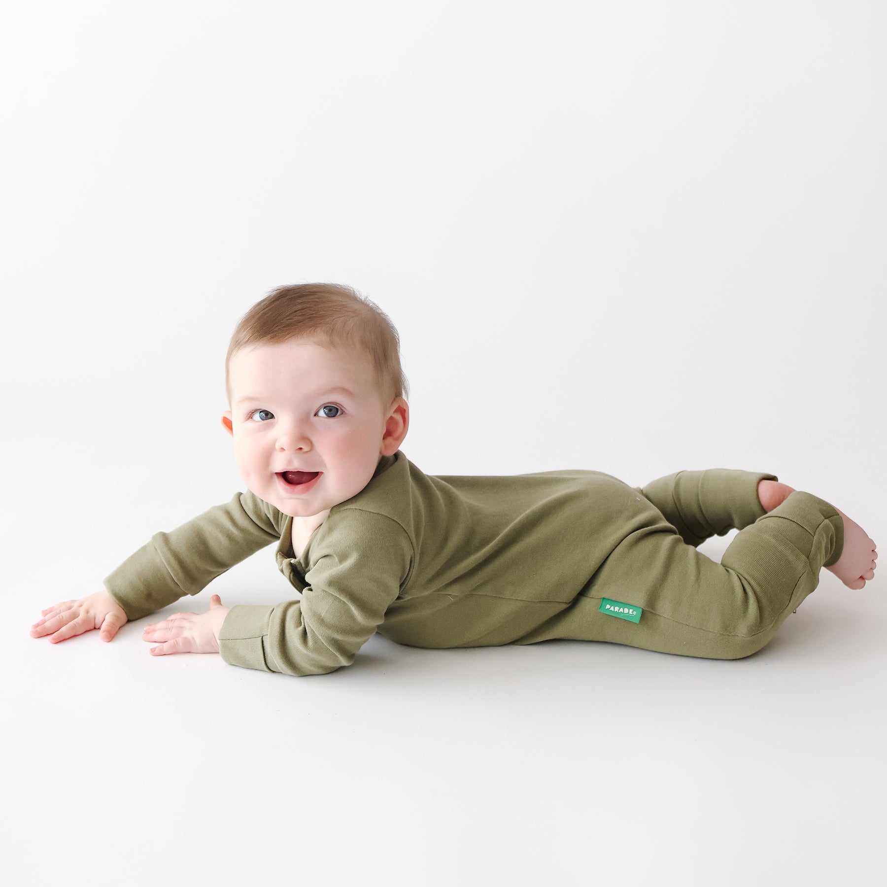 Organic Essential Basic '2-Way' Zipper Romper - Long Sleeve