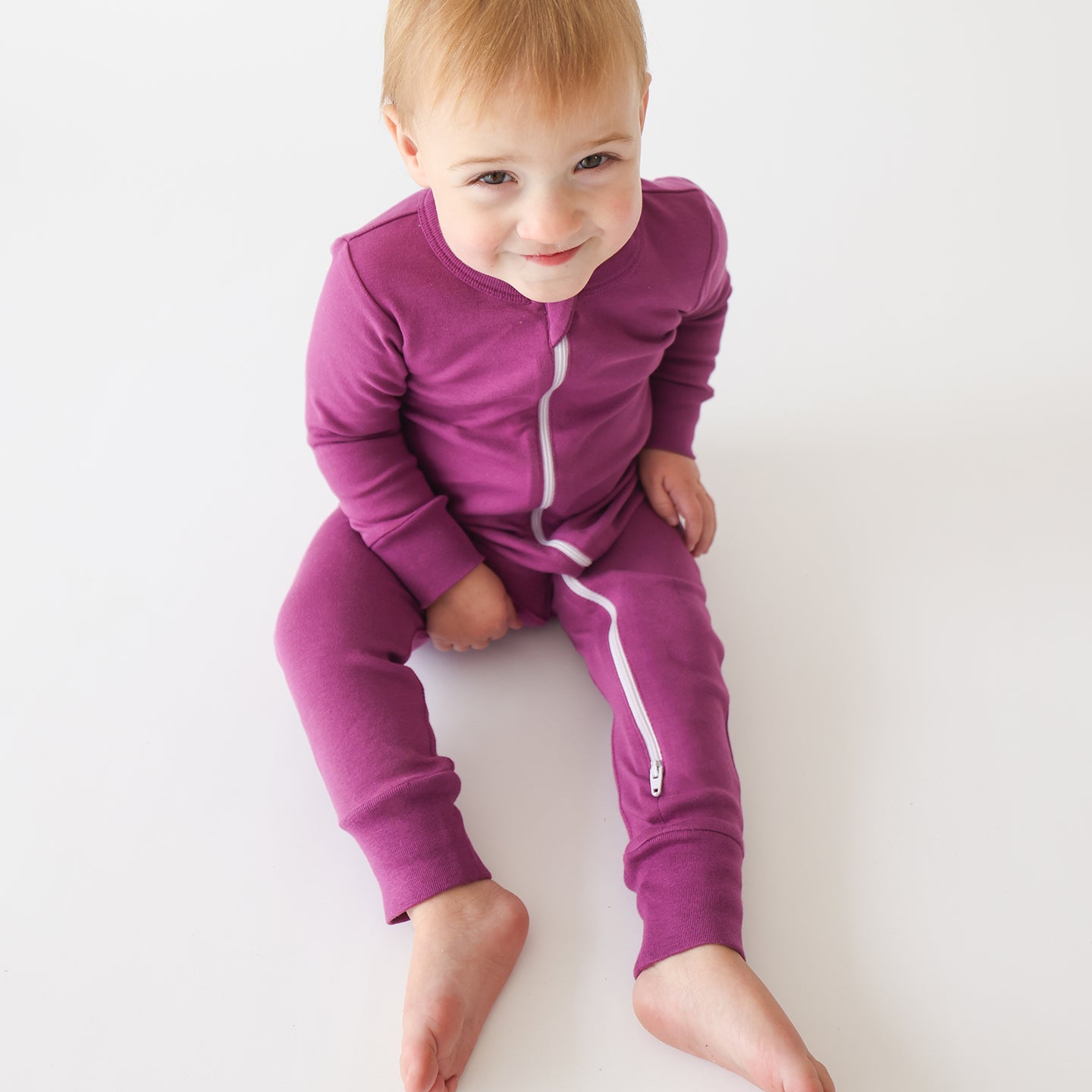 Organic Essentials '2-Way' Zip Romper - Long Sleeve