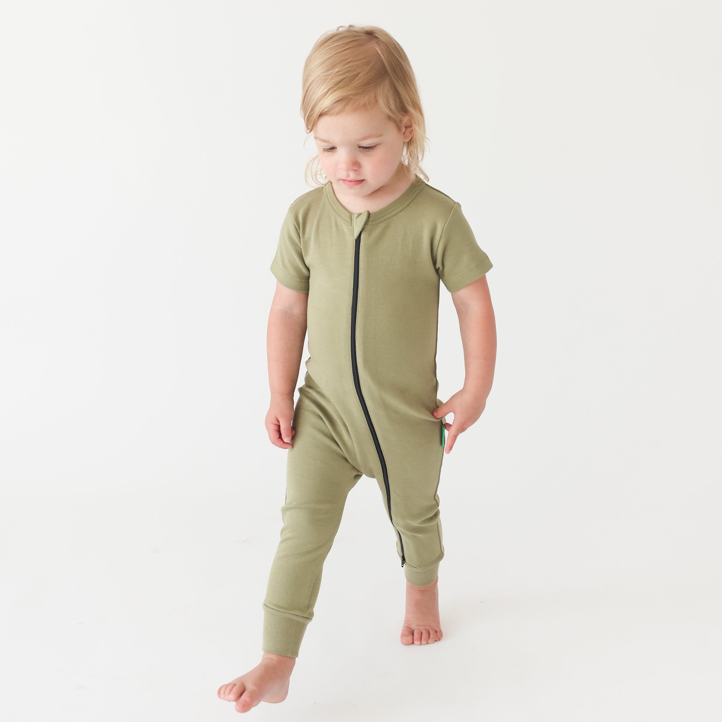 Organic Essential Basics '2-Way' Zip Romper - Short Sleeve - Organic Baby Clothes, Kids Clothes, & Gifts | Parade Organics