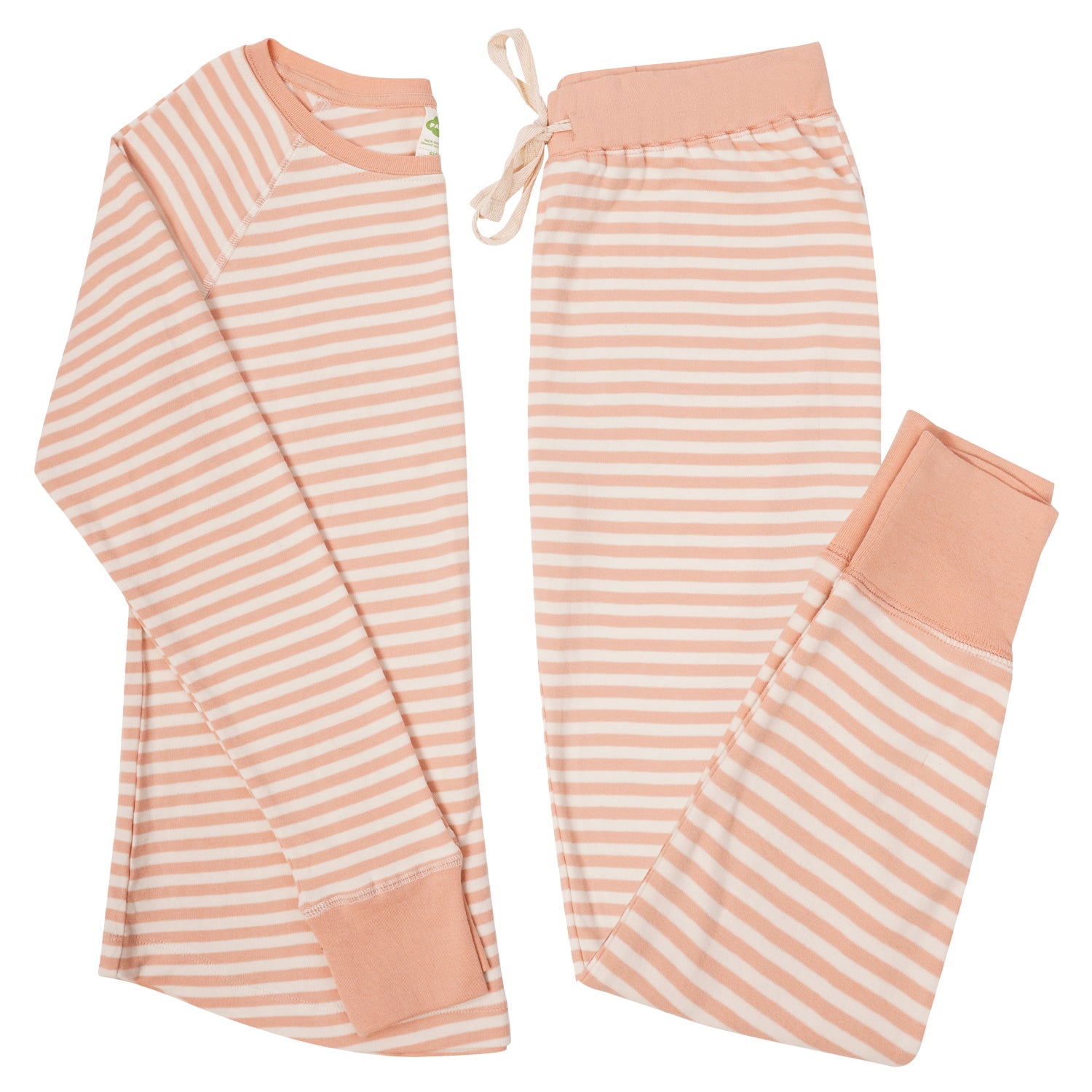 Organic Women's Striped Pajama Set