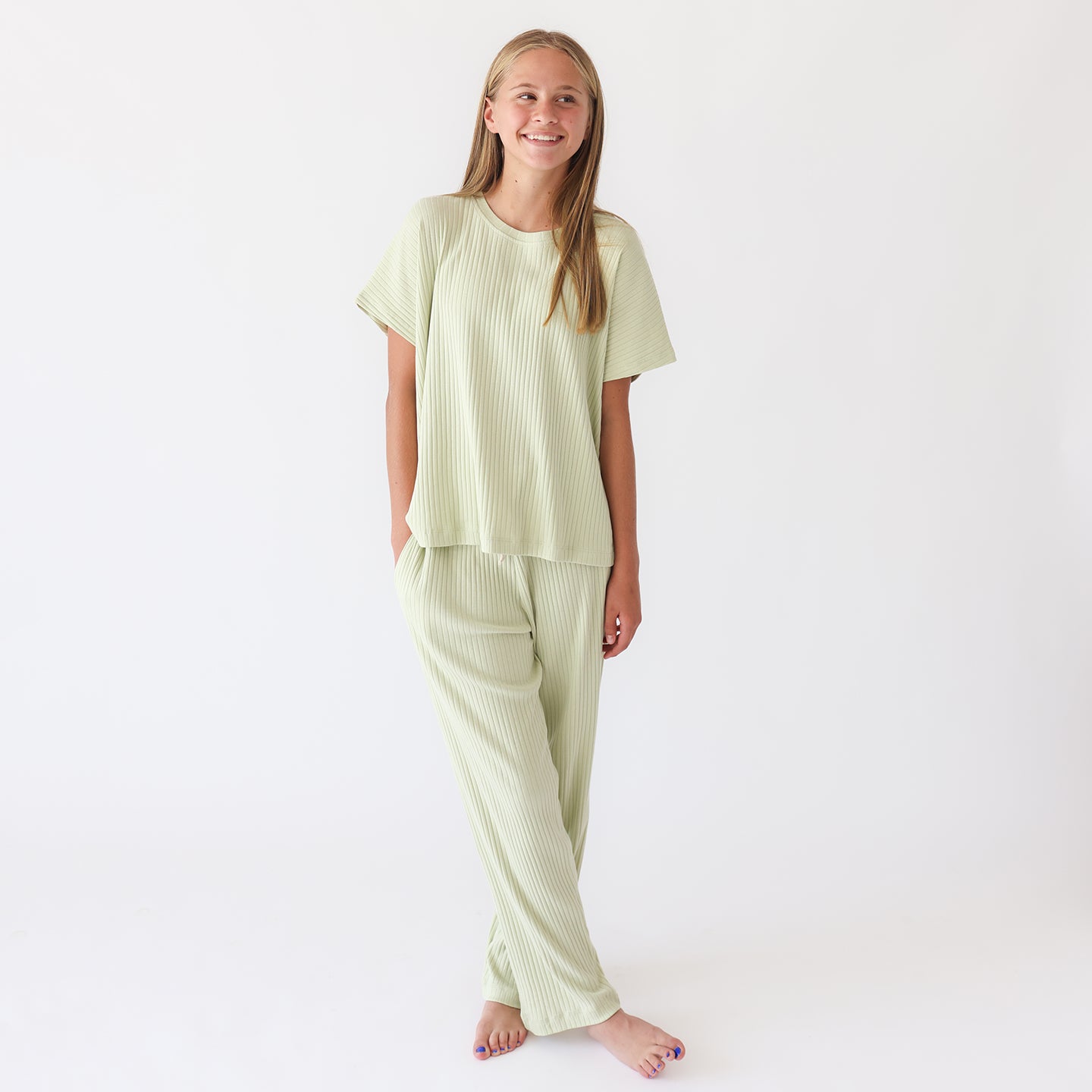 Organic Women's Rib Knit Pajamas