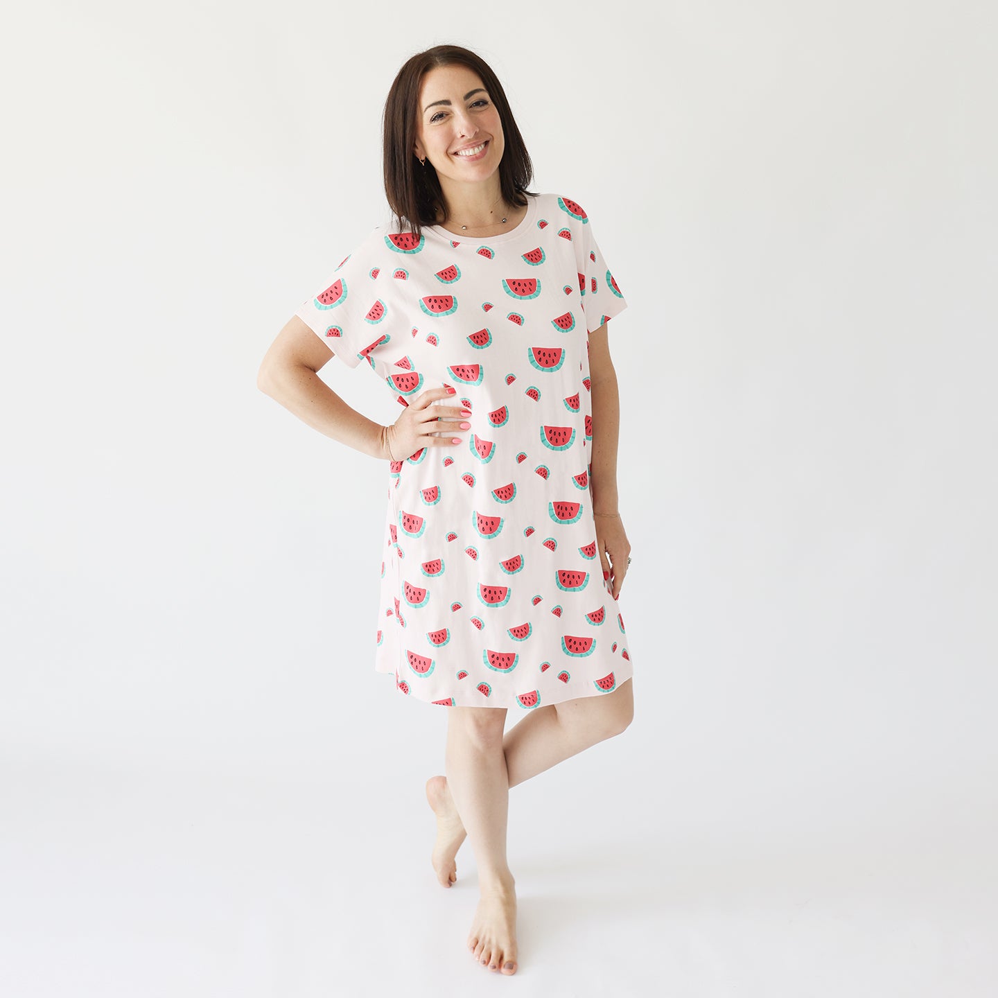 NWT $98 Bedhead Pajamas Organic Jersey Sleepshirt Women's Off The Grid