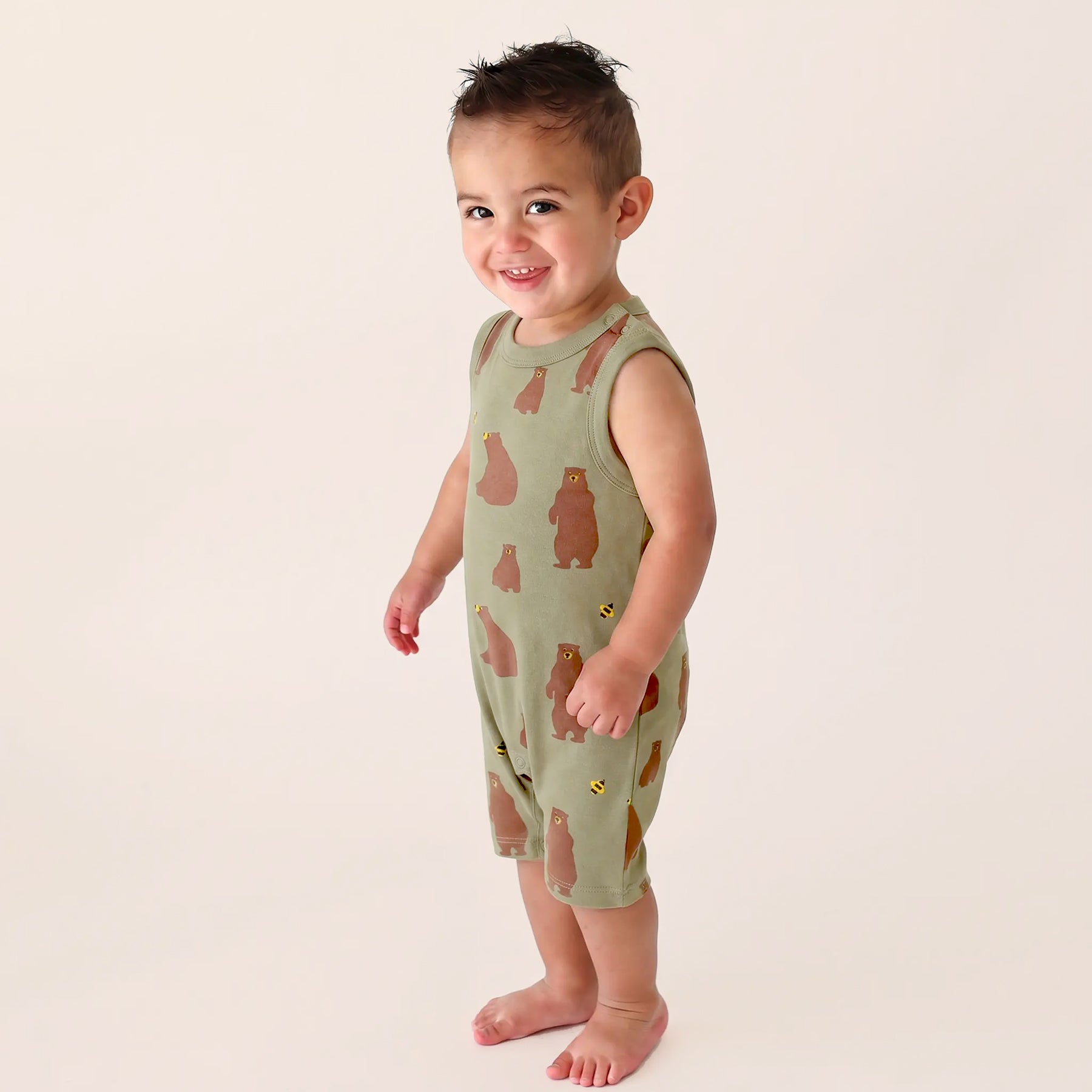 Organic Tank Rompers - Signature Prints