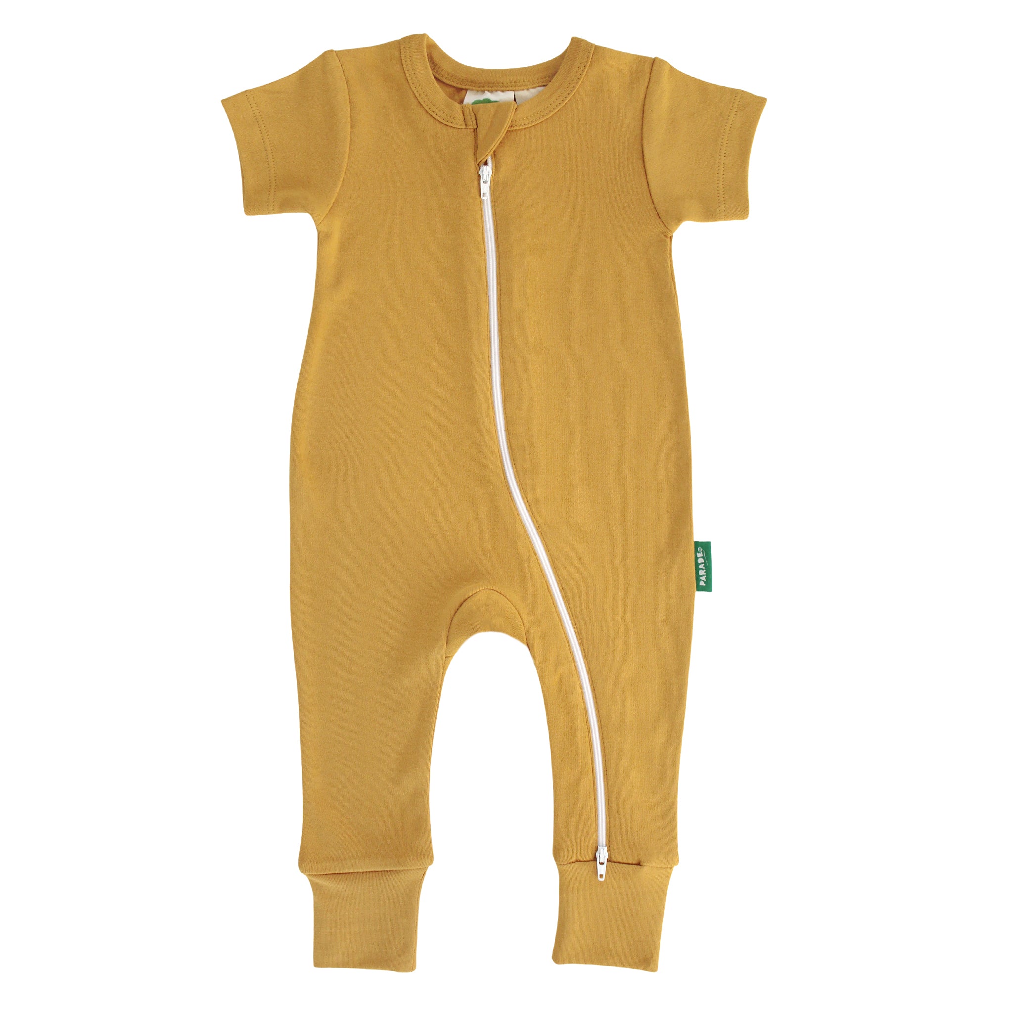 Organic Essential Basics '2-Way' Zip Romper - Short Sleeve