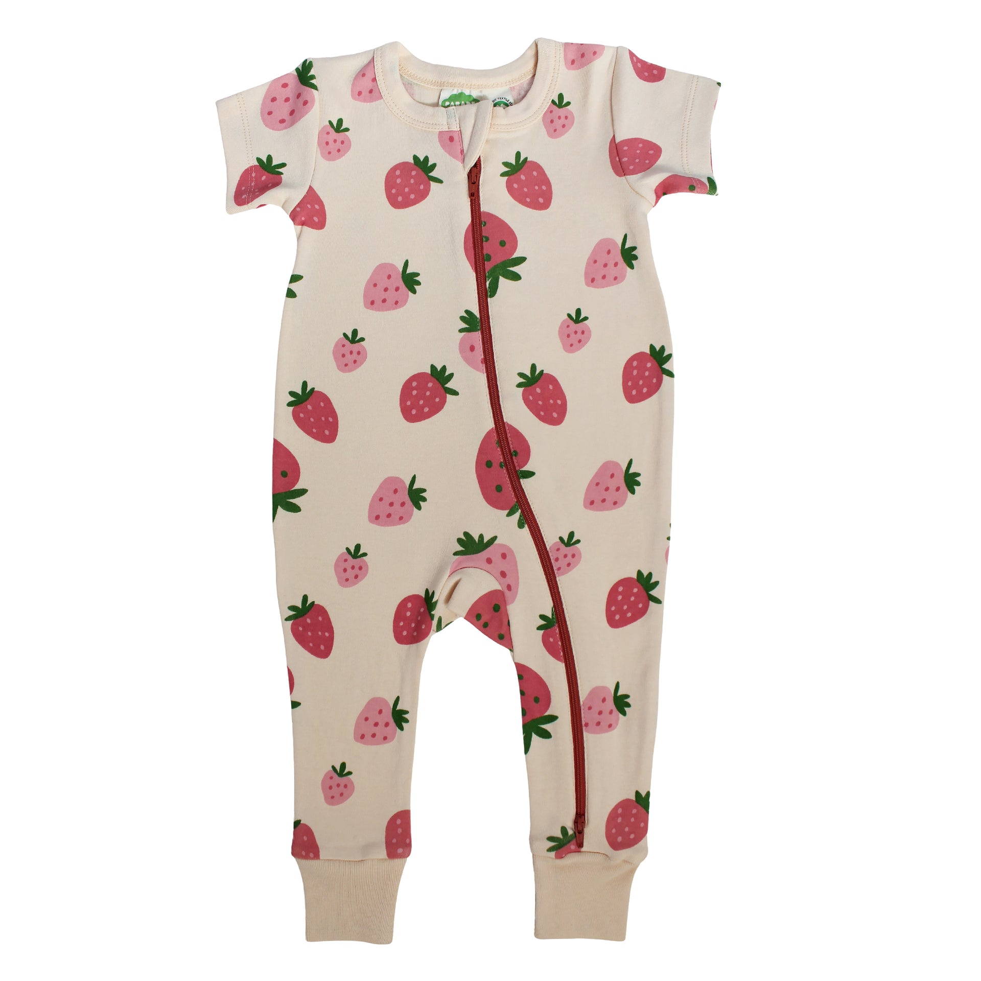 Organic Printed Baby Romper Triangle main image 1