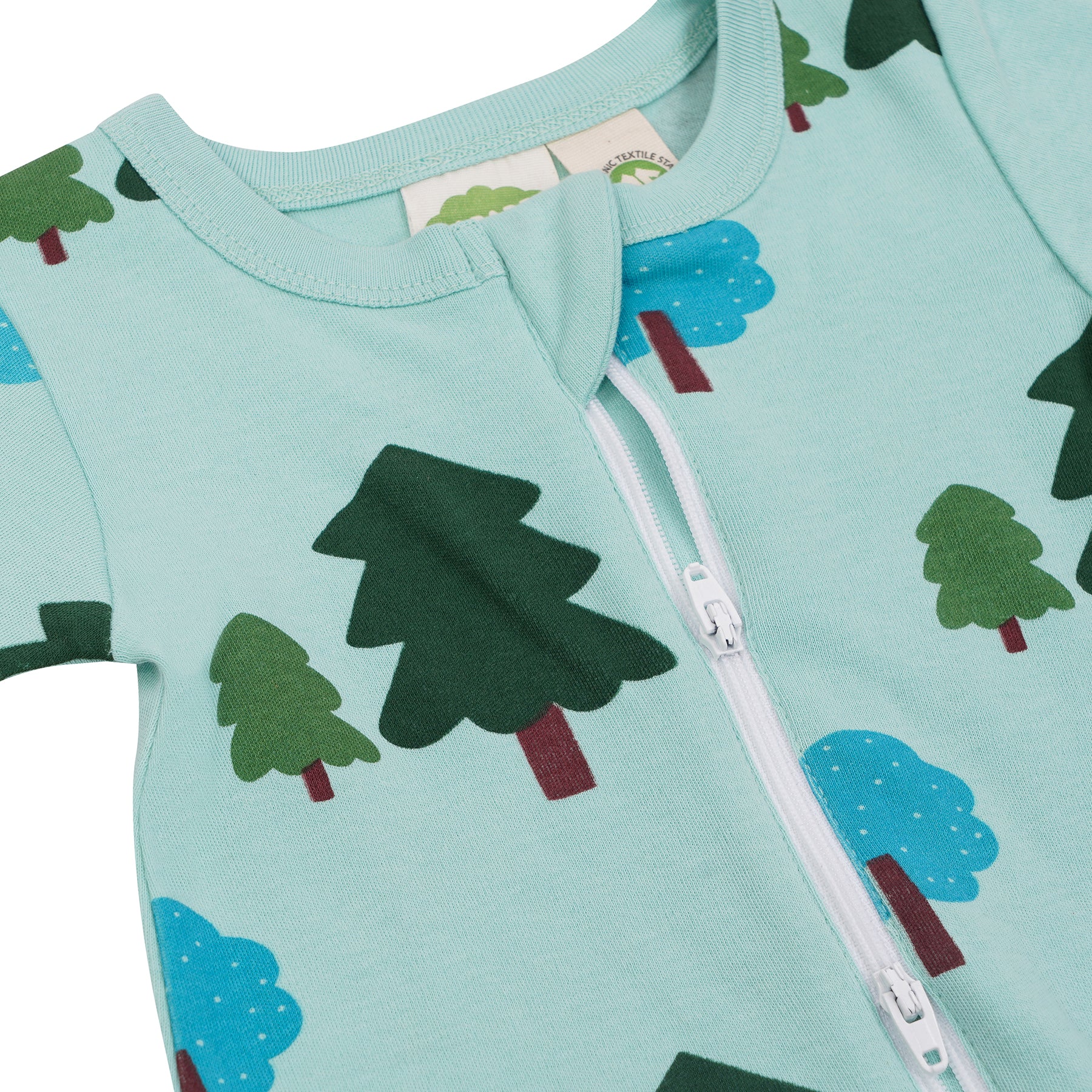 Organic Signature Print '2-Way' Zip Romper - Short Sleeve – Parade