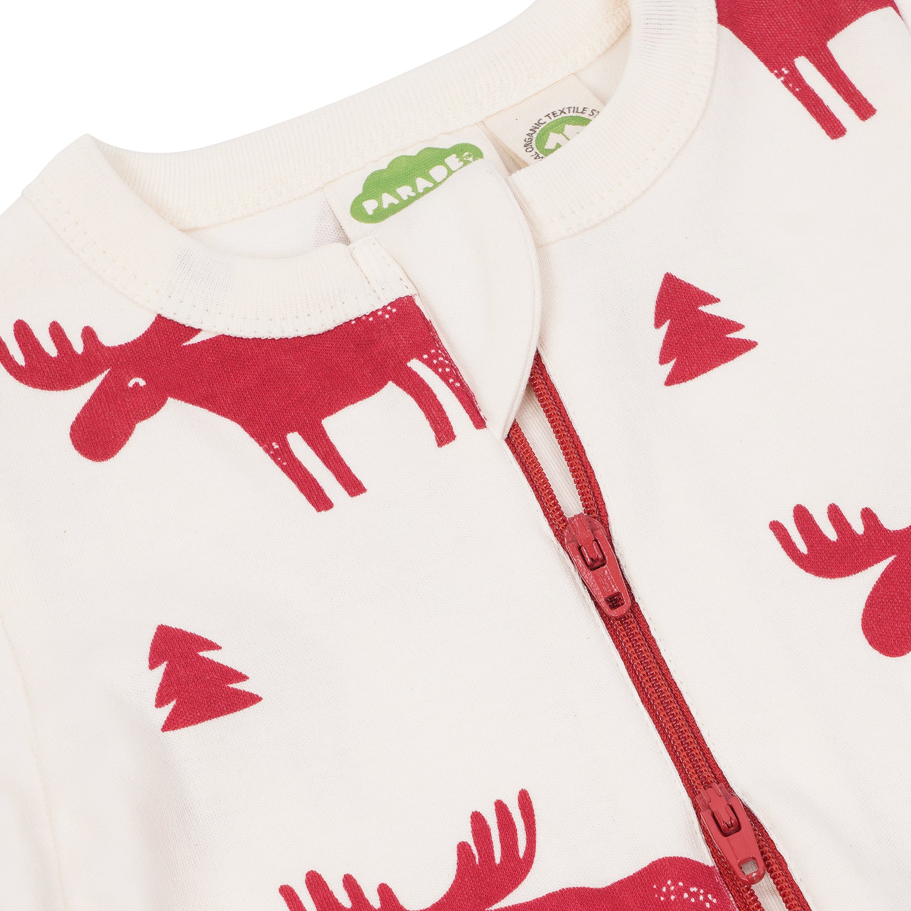 Organic Signature Print '2-Way' Zip Romper - Long Sleeve
