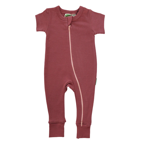 Essential Basics '2-Way' Zip Romper - Short Sleeve - Organic Baby Clothes, Kids Clothes, & Gifts | Parade Organics